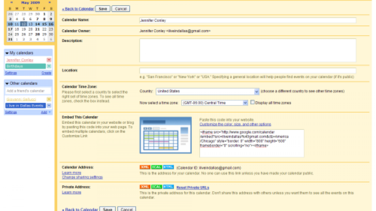 How to Embed Google Calendar on Your Webpage / Website